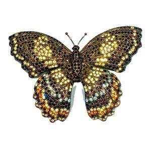 Joan Rivers Limited Edition Swarvoski Butterfly Brooch Pin Rare #197 - New w Box